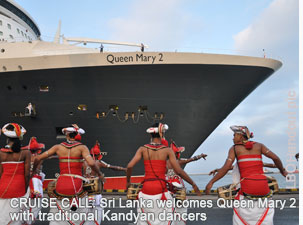 Queen May 02 ocean liner in Colombo