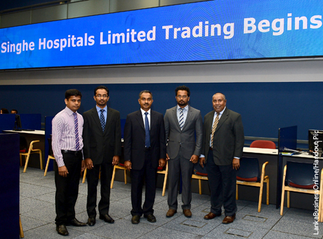 Sri Lanka’s Singhe Hospitals opens for trading