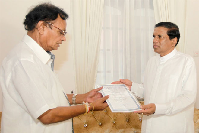 Sri Lanka President appoints three new SLFP organizers