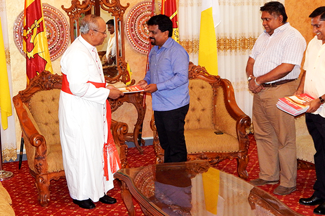 JVP meets His Eminence Cardinal Malcolm Ranjith