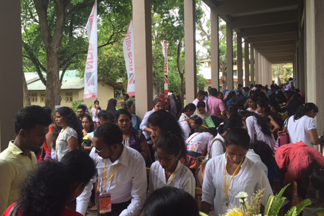 Graduates and Undergraduates throng to Rajarata University seeking jobs