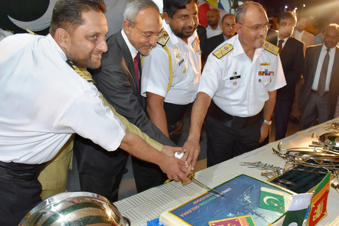 Reception on board Pakistan Naval Ship Shamsheer in Colombo