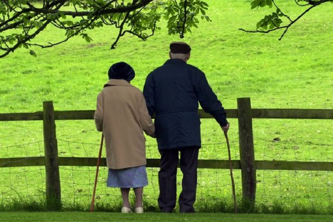 Elderly pensions ageing senior