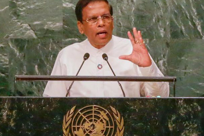 I am determined to alleviate poverty: President Sirisena at UNGA