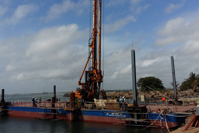 Walkers Piling commences Sri Lanka’s first sea piling project