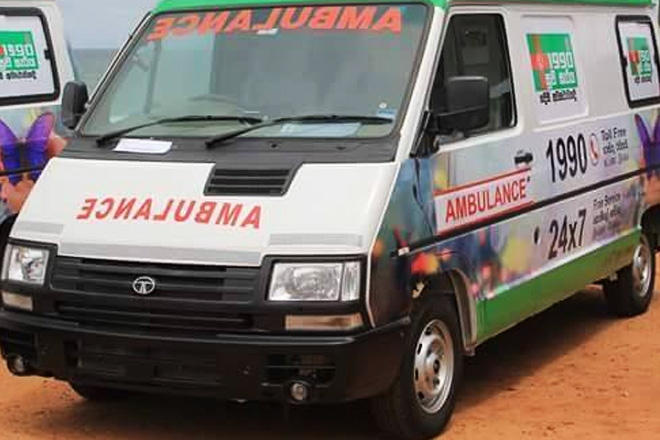 Sri Lanka to continue ‘1990’ ambulance service with govt funds