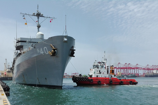 Advantis extends port side logistics support to USS Frank Cable