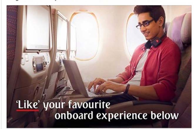 Vote on Facebook for your favourite feature on Emirates Economy Class