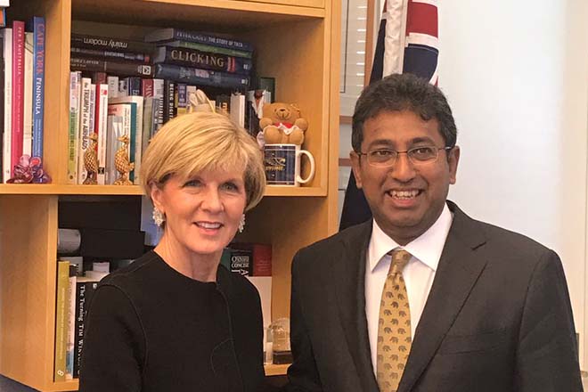 Sri Lanka-Australia discuss security in the Indian Ocean