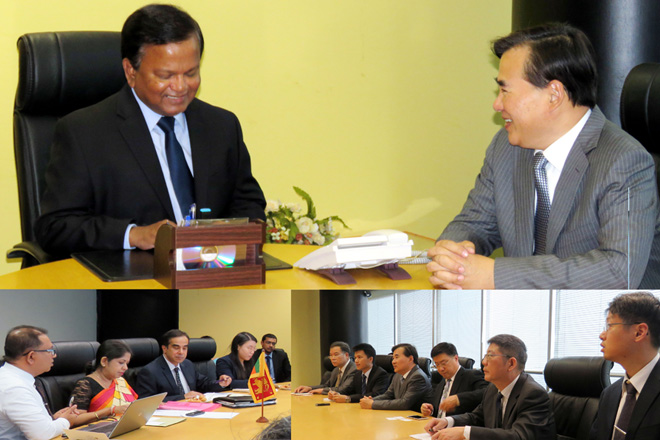 Chinese delegation inspects Hambantota port, airport during fact finding mission