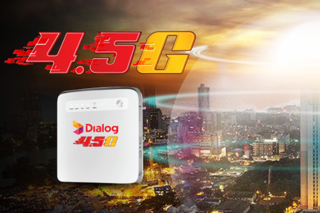 Dialog starts operations of 4.5G LTE home broadband in Colombo