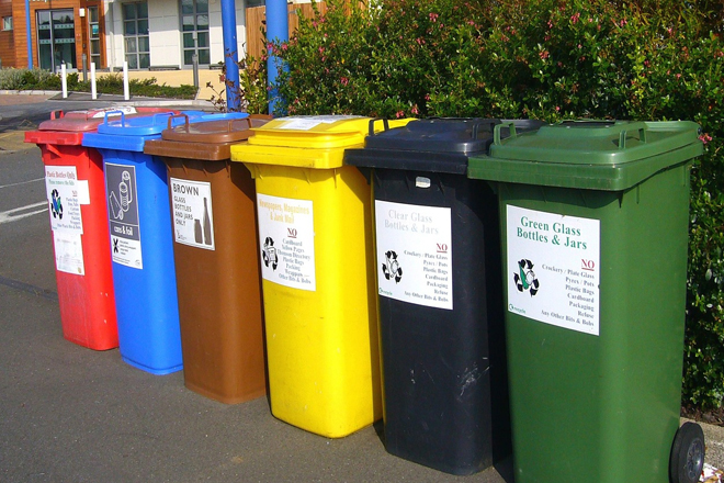 waste disposal bins