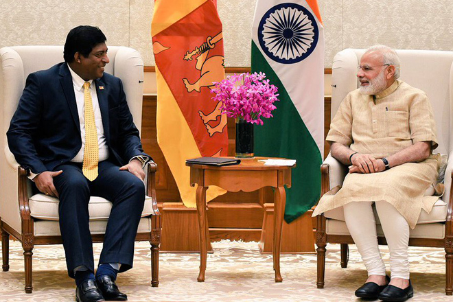 Sri Lanka Foreign Minister Ravi Karunanayake visits India