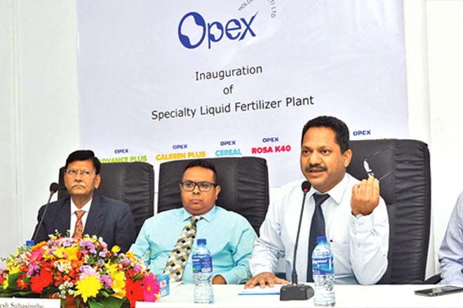 Sri Lanka’s Opex Holdings invests Rs550 mln in liquid fertilizer plant