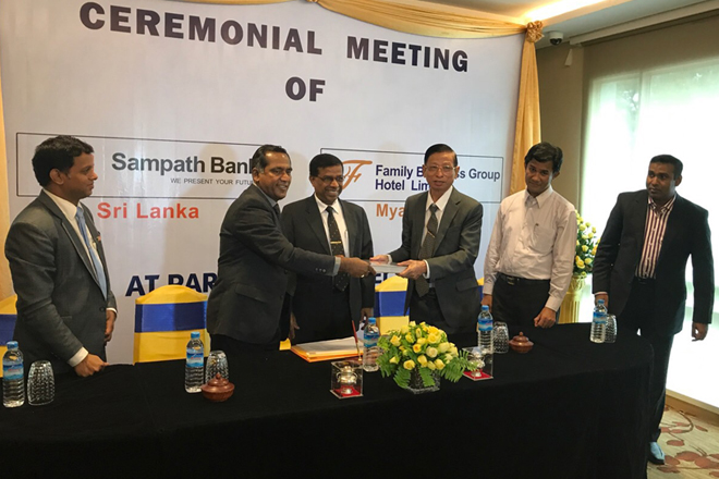 Sampath Bank funds mega hotel development project in Myanmar