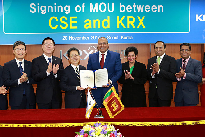 Sri Lanka CSE and Korea Exchange agree to pursue mutual development