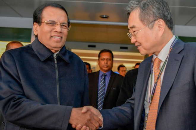 Sri Lanka’s President arrives in Seoul for 3-day state visit to South Korea