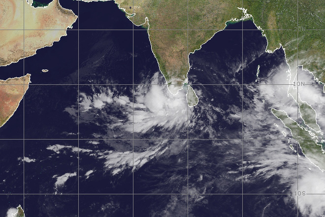 Depression in south-west of Sri Lanka develops in to a deep depression