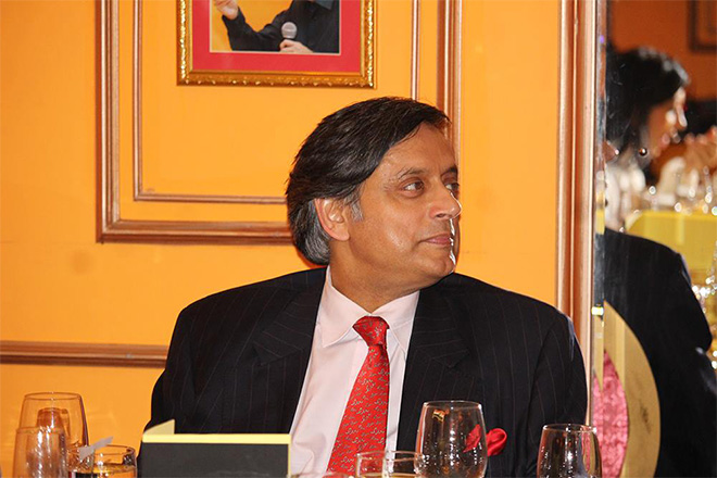 Dinner event with politician and diplomat Shashi Tharoor