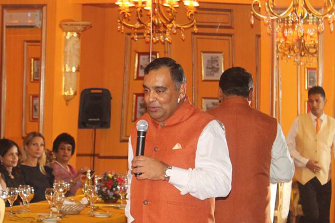 Dinner event with Y.K. Sinha, the Indian High Commissioner
