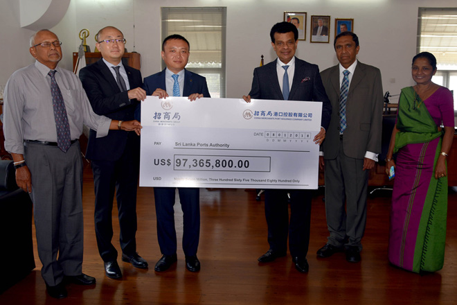 CMPort pays 2nd tranche of USD97.3mn in Hambantota Port investment