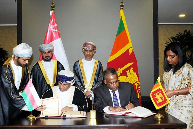 Sri Lanka, Oman sign agreement on avoidance of double taxation and prevention of fiscal evasion