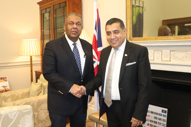 Finance Minister calls on UK’s Minister of State for Commonwealth and UN