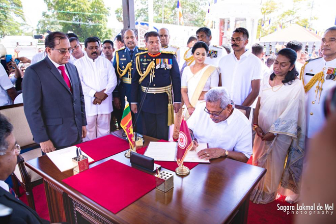 Gotabaya Rajapaksa sworn in as 7th Executive President of Sri Lanka