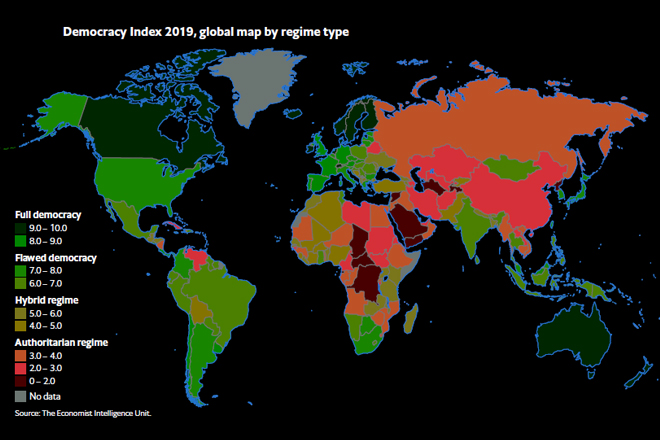 Sri Lanka democracy index slightly improved in 2019