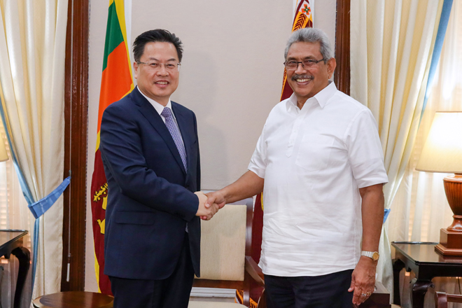 Chinese Ambassador to Sri Lanka bids farewell