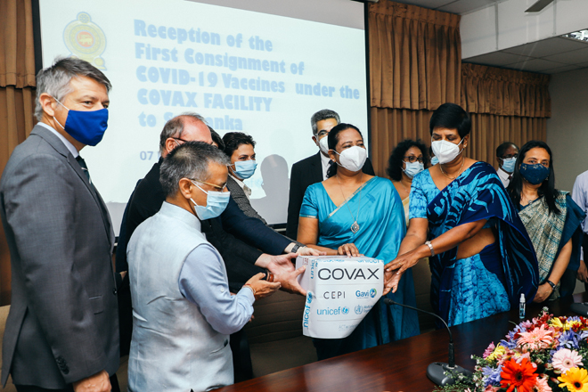 First batch of COVID-19 vaccines from COVAX Facility arrive in Sri Lanka