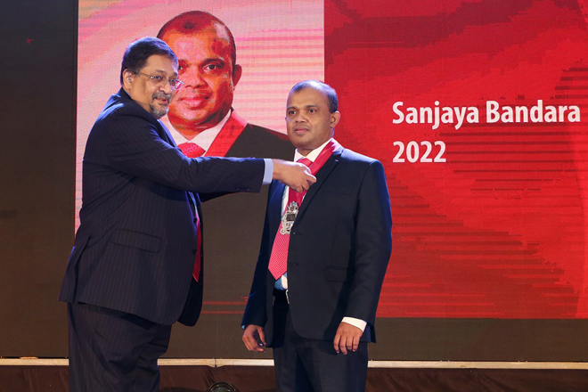 Sanjaya Bandara ceremoniously inducted as 26th President of CA Sri Lanka