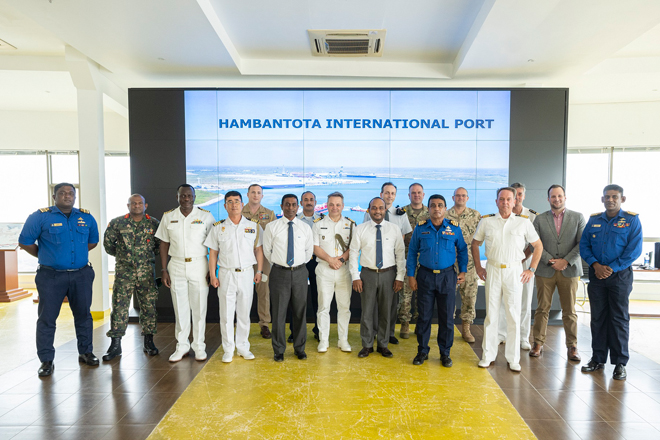 Defence Attachés of USA, France, Germany, Korea & Switzerland visit Hambantota Port