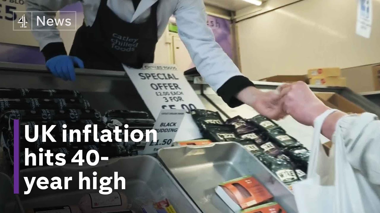 VIDEO: UK inflation hits 40-year high as food prices rise