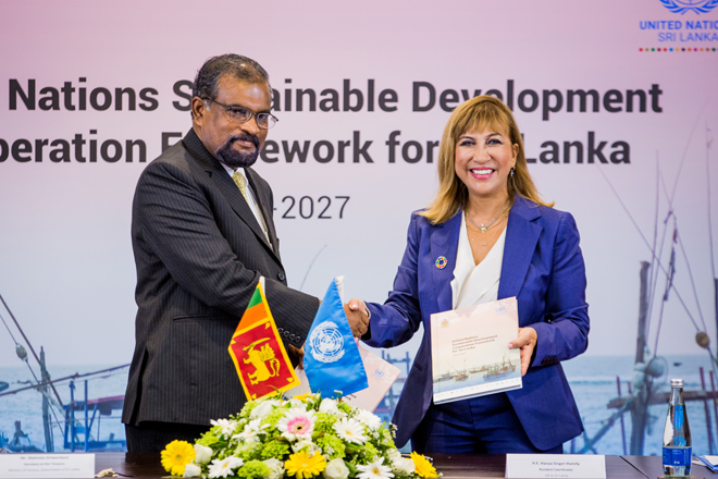 UN Sri Lanka & Government sign Sustainable Development Cooperation Framework for Sri Lanka