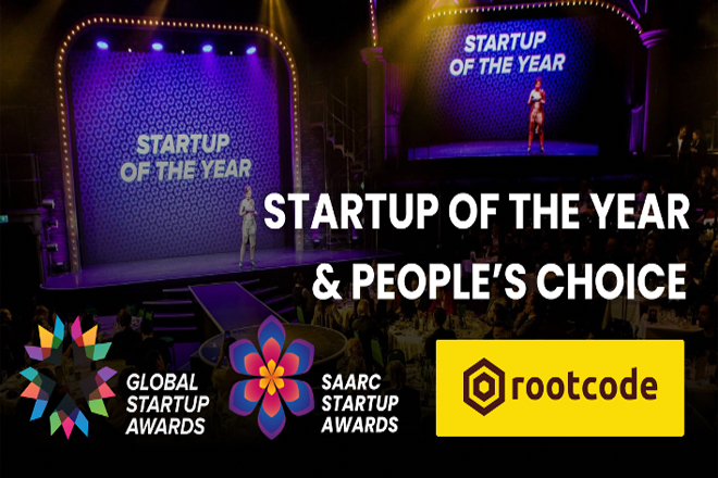 Rootcode wins Startup of the Year and People’s Choice Award at SAARC Startup Awards 2022