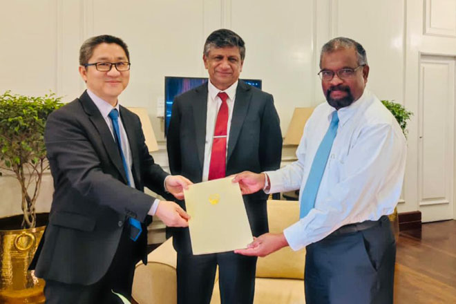 Chinese Exim Bank provides financial assurance to Sri Lanka through embassy handover