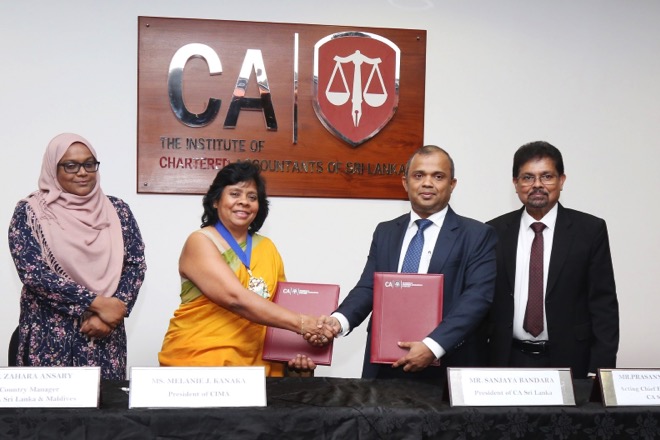 CA Sri Lanka, CIMA inks membership pathway agreement to reinforce standing of members