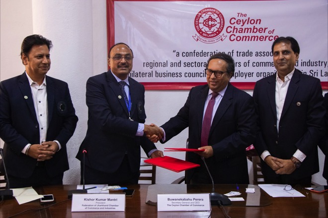 Ceylon Chamber Forges Partnership with Jharkhand Chamber