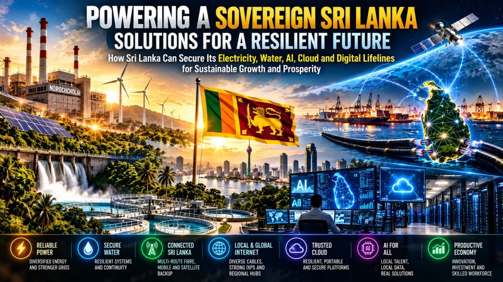 Sri Lanka Must Secure Its Electricity, Water, AI, Cloud Digital Lifelines in 21st Century Before Next Failure Trouble Entire Nation