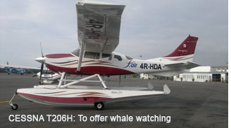 Sri Lanka to offer whale watching services from Cessna206H