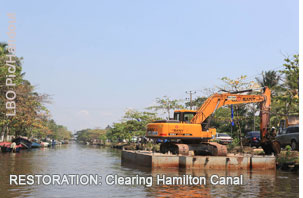 Sri Lanka colonial era Hamilton Canal being rehabilitated